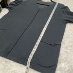 Bryn Walker Bamboo V-Neck Long Sleeve Sunday Shirt in Charcoal Small Photo 3