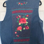 Alfred Dunner  Floral Print Denim Vest Photo 6