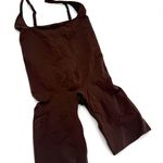 SKIMS  Square Neck Mid Thigh Bodysuit Brown Cocoa Size Medium NWOT Photo 0