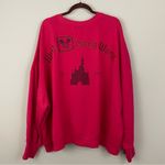 Disney Walt  World Logo Crewneck Pullover Disneyland Sweatshirt Red Size 3X Photo 6