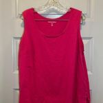 Woman Within  Pink Scoop Neck Sleeveless Tank size 1X Photo 0