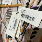 Ba&sh NWT Tabb printed Crepe Midi Wrap Robe Tabby Dress Size XS Photo 9