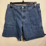 Levi's Vintage  High Rise Large Pockets Blue Denim Shorts Size 8 Photo 0