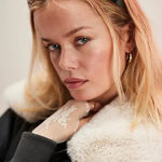 Free People NWT REE PEOPLE
Serena Hard Headband - Green Argyle Photo 0