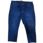 Tahari Plus Size Comfort Luxe Mid Rise Capri Jeans Photo 0