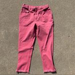 Vintage 90s Gitano Jeans pink high rise zipper ankle mom 34 Photo 1