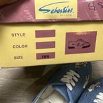 Vintage Sebastino Denim Cat Embroidered Sneakers NEW Blue Size 8 Photo 9