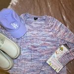 Torrid Women’s Space Dye Knit Sweater Size 2x, Lavender, Pink, Blue 🩷💜💙 Photo 6