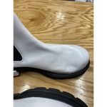 Frame Luxe Moda Chelsea Ankle Boots Women's 6.5 White Mid-Calf Round Toe S44 Photo 9