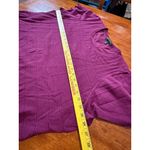 Lane Bryant  Plus Size Burgundy Striped Textured Knit Tunic Top Shirt 26 28 Photo 7