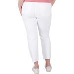 Silver Jeans Co. Most Wanted Mid Rise Straight Crop Jeans in White Plus Size 18W Photo 3