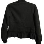 Rebecca Taylor  tweed knit black jacket size 2 Photo 2