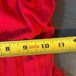 Sage The Label Red Long Sleeve Top Blouse, Size Small, Cut Out Back Photo 6