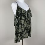 Old Navy Old‎ Navy Top Womens Large Green Cold Shoulder Tropical Vacation Beach Summer L Photo 4