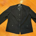 Jones New York Suit Separates Black Button Front Blazer Jacket – Size 22W Photo 0