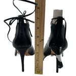 Coach NEW‎ Kira Lace-up Black Leather Stiletto HEELS Size 5 Photo 6