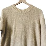 Lovers + Friends  Suki knit Sweater Dress Tie Back taupe S cozy stretchy Photo 5