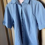 Cabin creek  Light Blue Gingham Shirt large Photo 0