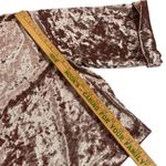 Bershka  womens velvet brown crew neck cropped top size XS Photo 2