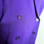 Carlisle Collection Blazer Suit Jacket 12 Purple Double Breasted Contemporary Photo 5