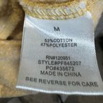 Pink Rose mustard yellow gray and white striped hoodie size medium Photo 5