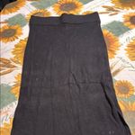 House of Harlow 1960 Black Ribbed Pencil Maxi Skirt Size M Photo 4