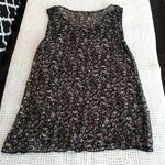 Lavish Women's  Black White BOHO ANTHRO Sleeveless Top Size Small USED #7080 Photo 3