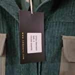 NWT 143 Story Hunter Contrast Corduroy Oversized Jacket Shacket Size Sma… Green Photo 1