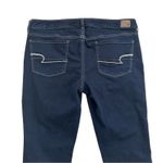 American Eagle  Jeans Dark Wash Super Stretch Straight Leg Denim Size 16 Long Photo 5