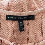 White House | Black Market WHBM‎ Lace Up Metallic Sweater Size Medium EUC Photo 5