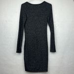 EXPRESS Petite Grey Tie Knot Sweater Long-Sleeve Dress Sz SP Photo 4