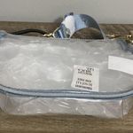 MADDEN NYC New! Women’s clear convertible fanny pack with pouch blue denim Photo 6