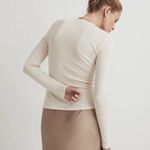 Madewell * Mdwll Angled-Neck Long-Sleeve Top $48 Photo 2