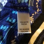 Cato Blue & White Scarf Print Sleeveless Top L Photo 14