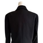 Allen by ABS Blazer Black Button Front Flap Pockets Long Sleeve Jacket Size 12 Photo 5