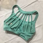 Kyodan Strappy Caged Sports Bra, Aqua, XS Photo 1