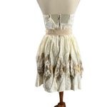 Anthropologie Moulinette Soeurs Dress Strapless Gold Ikat 4 NWT Linen Cotton Photo 3