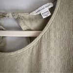 American Eagle  Long Sleeve Olive Baby Doll Open Button Back Lightweight Size XS Photo 6