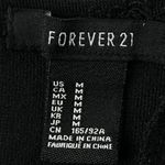 Forever 21 Crop Tank Top Womens M Black Sleeveless Club Minimalist Y2K Grunge Photo 3