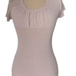 Womens Empire Waist Fairy Beaded Knit Top Ginger Beige Color, Size Small Korean Photo 0