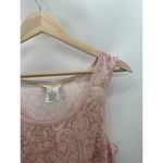 Lucky Brand  Pajamas Women XL Pink Cream Paisley Print Tank Top Drawstring Pants Photo 4