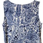 Chico's Chico’s Royal Oak Midi Dress Vanity Size 1/US Medium‎ Blue White Paisley Photo 6