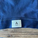 Anthropologie  Navy Blue Ribbed Bralette Size Large NWT Photo 1