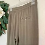 Love Tree Los Angeles Olive Green Drawstring Linen Pants Photo 3