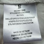 Sachin + Babi  High Low Patterned Tunic Top w belt Size large White Pattern Photo 10