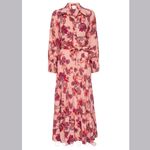 MISA Los Angeles NWT Anthropologie + Esmee Maxi Dress in Paisley Pink Photo 5