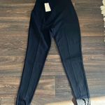 Line and Dot Jules Knit Stirrup Legging in Black Photo 1
