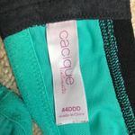 Cacique  Women’s Floral Paisley Print Seafoam Green Black Slightly Padded Bra Photo 5