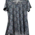 LuLaRoe  T Shirt Size Small Short Sleeve Geometric Stretch Casual Teacher Lounge Photo 0