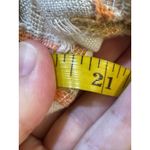 Etcetera Linen Fringe Snap Front Cropped Jacket Blazer Size 12 White Orange Photo 9